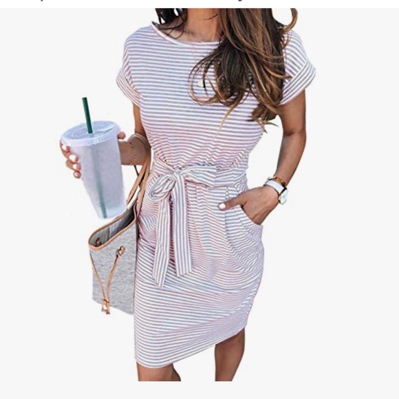 Dresses & Skirts - Women's Striped Casual Dress